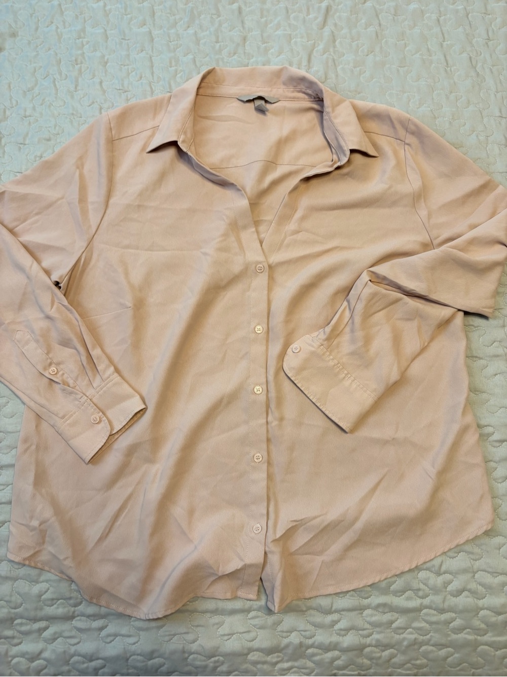 H&M Blush Pink Lightweight Blouse
